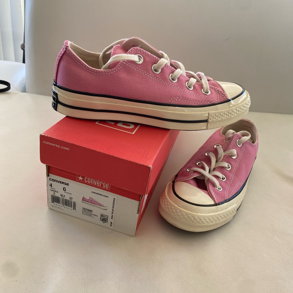 Converse Women's Sneakers in Pink and White